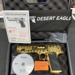 MAGNUM RESEARCH DESERT EAGLE .50 A.E. MARK XIX TITANIUM GOLD